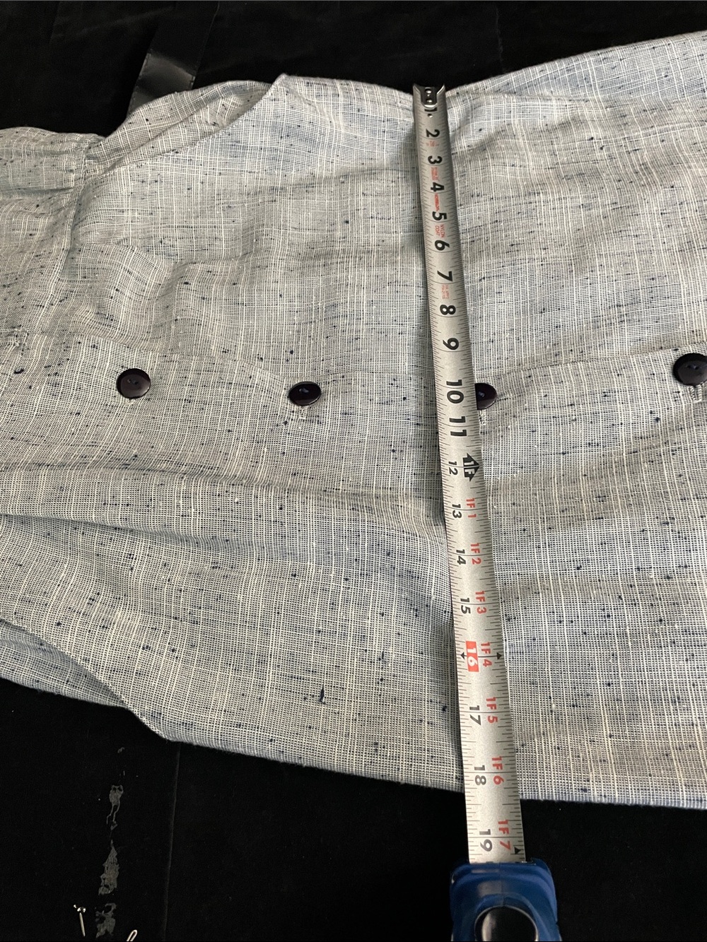 Women’s EUC VINTAGE MADE IN USA PERIWINKLE Sz 10 MIDI Tweed Dress Blk Accents - Picture 13 of 15
